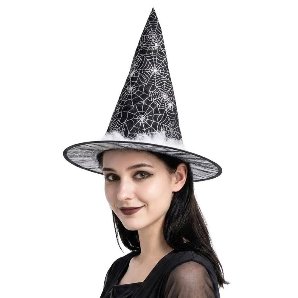 Klobouk čarodějnice bílý