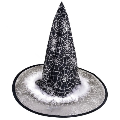 Klobouk čarodějnice bílý