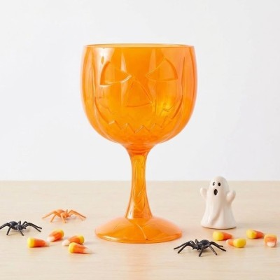 Pohár Halloween dýně oranžová 18 cm