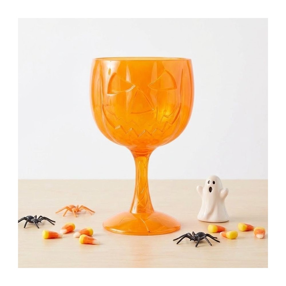 Pohár Halloween dýně oranžová 18cm