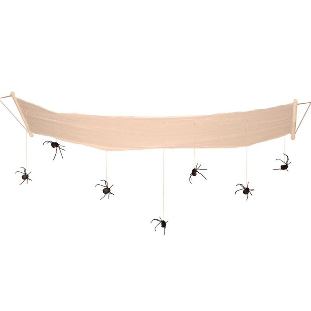 Dekorace pavučina s pavouky 310cm