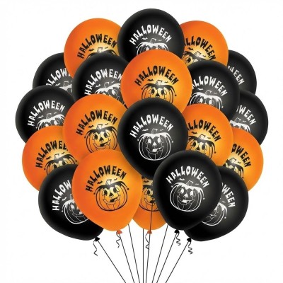 Latexové balónky Halloween s potiskem 20ks