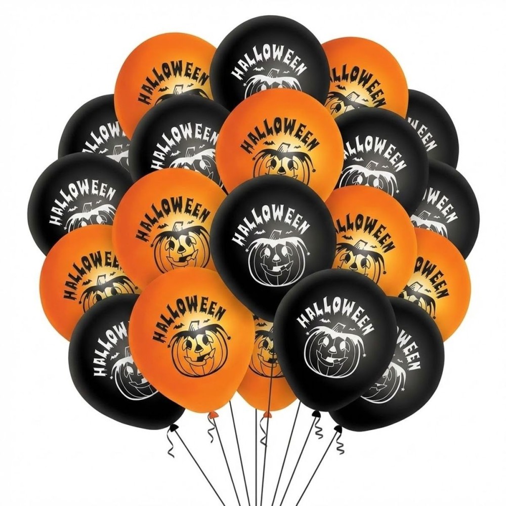 Latexové balónky Halloween s potiskem 20ks