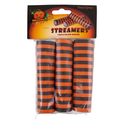 Papírové konfety serpentýny Halloween 3 ruličky