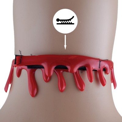 Krvavý náhrdelník umělá krev 45 cm