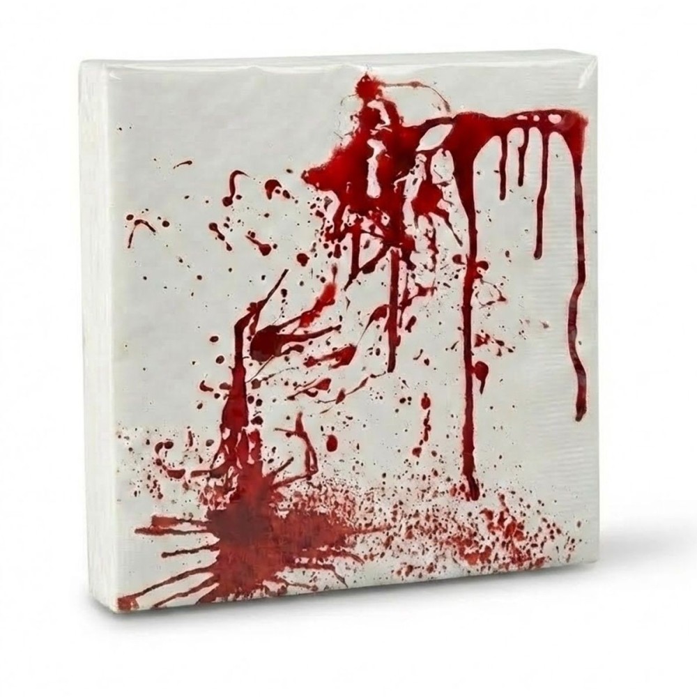 Papírové ubrousky krvavé šmouhy 20ks