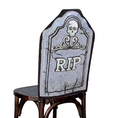 Potah na opěradlo Náhrobek Halloween
