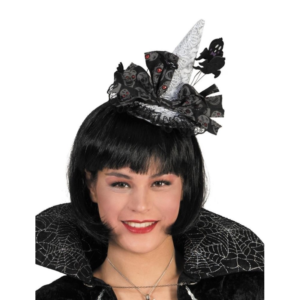 Klobouk čarodějnice na čelence Halloween