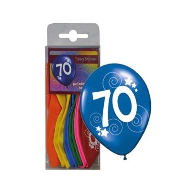 Latexové balónky číslo 70 mix barev 12ks