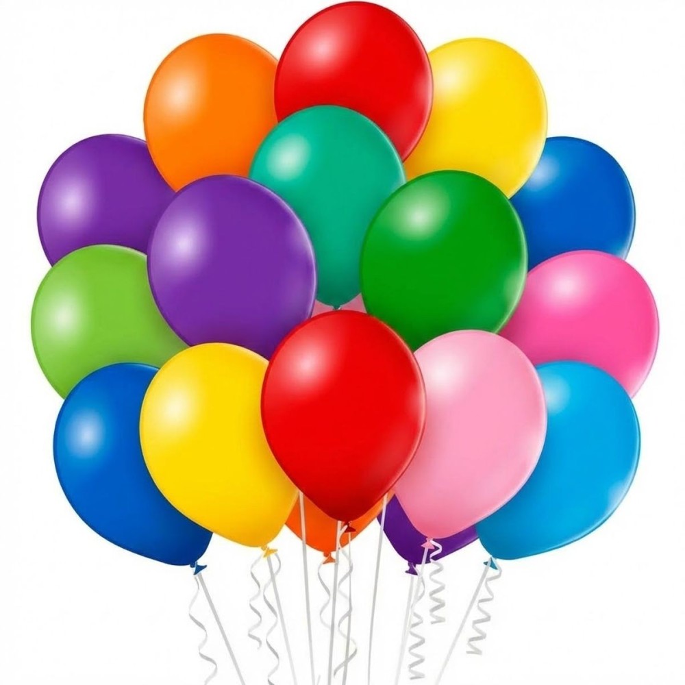 Latexové balónky barevné metalické lesklé 40ks