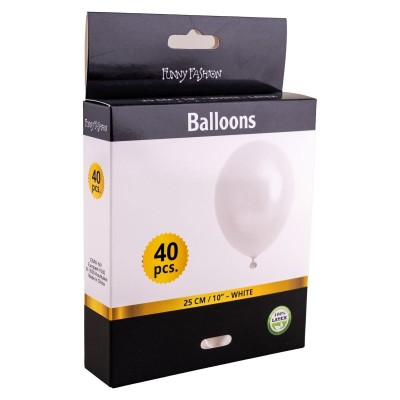 Latexové balónky bílé 40ks