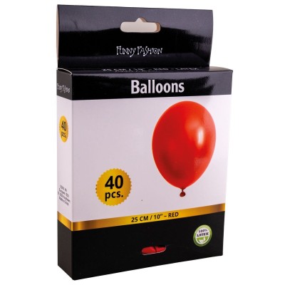 Latexové balónky červené 40ks
