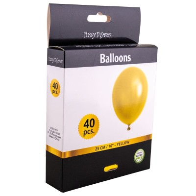 Latexové balónky žluté 40ks