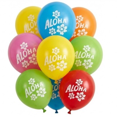 Latexové balónky Aloha Havaj 12ks