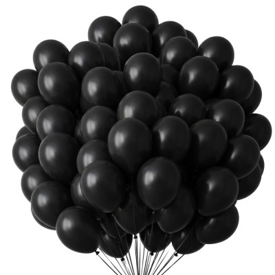 Latexové balónky černé 100ks
