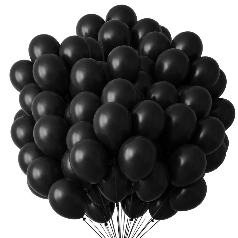 Latexové balónky černé 100ks