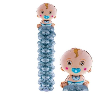 Nafukovací dekorace foliové balónky Chlapeček 175cm