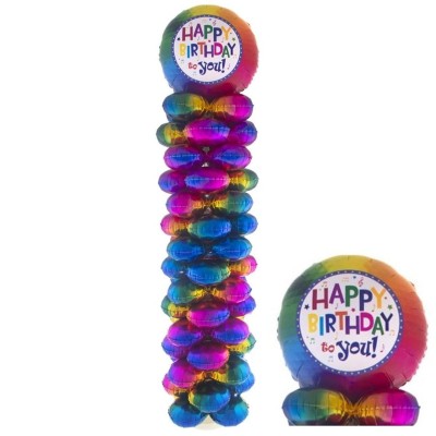 Nafukovací dekorace foliové balónky Narozeniny 160cm