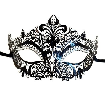 Kovová maska škraboška zdobená