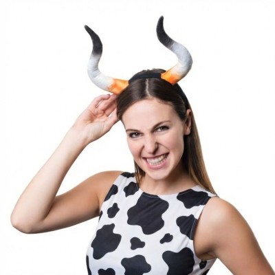Čelenka s rohy 27 cm