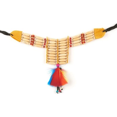 Indiánský náhrdelník korálkový