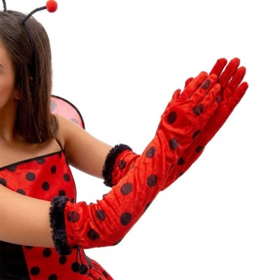 Dlouhé rukavice beruška 56cm