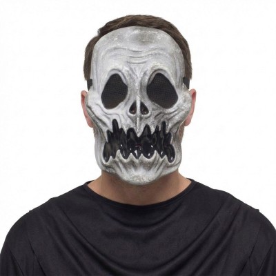 Maska lebka šedá