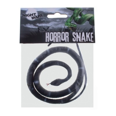 Černý plastový had