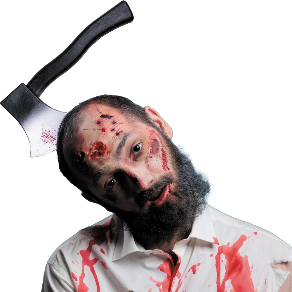 Čelenka sekera v hlavě Halloween