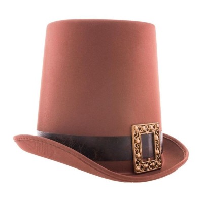 Dobový klobouk cylindr Steampunk hnědý