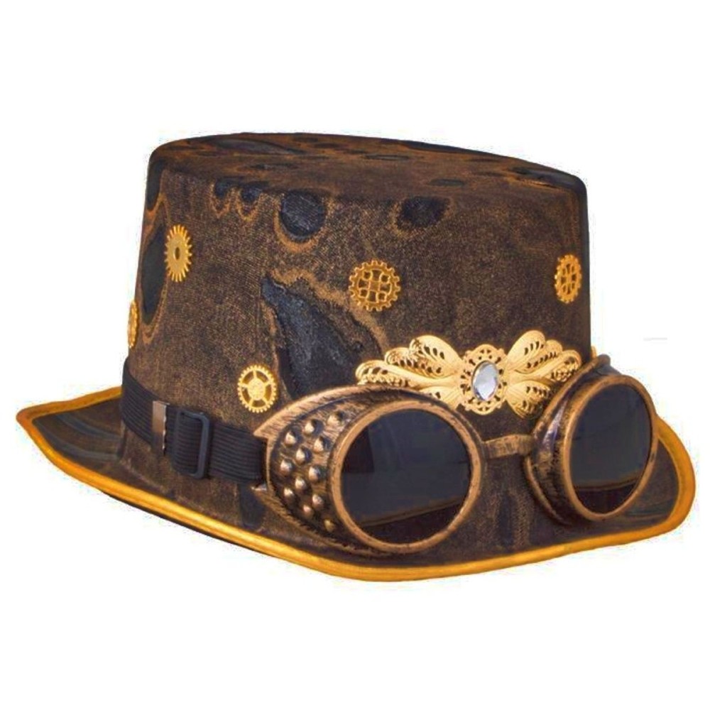 Vysoký klobouk steampunk s goggles brýlemi