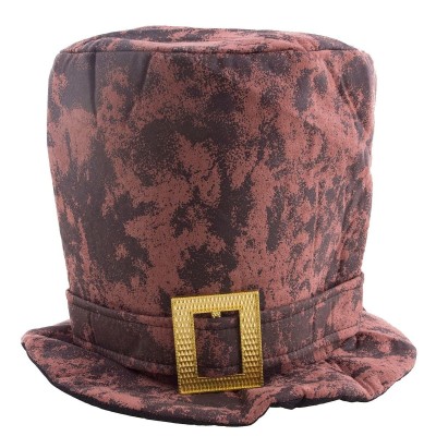 Klobouk cylindr hnědý steampunk