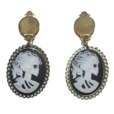 Náušnice lebka gotička