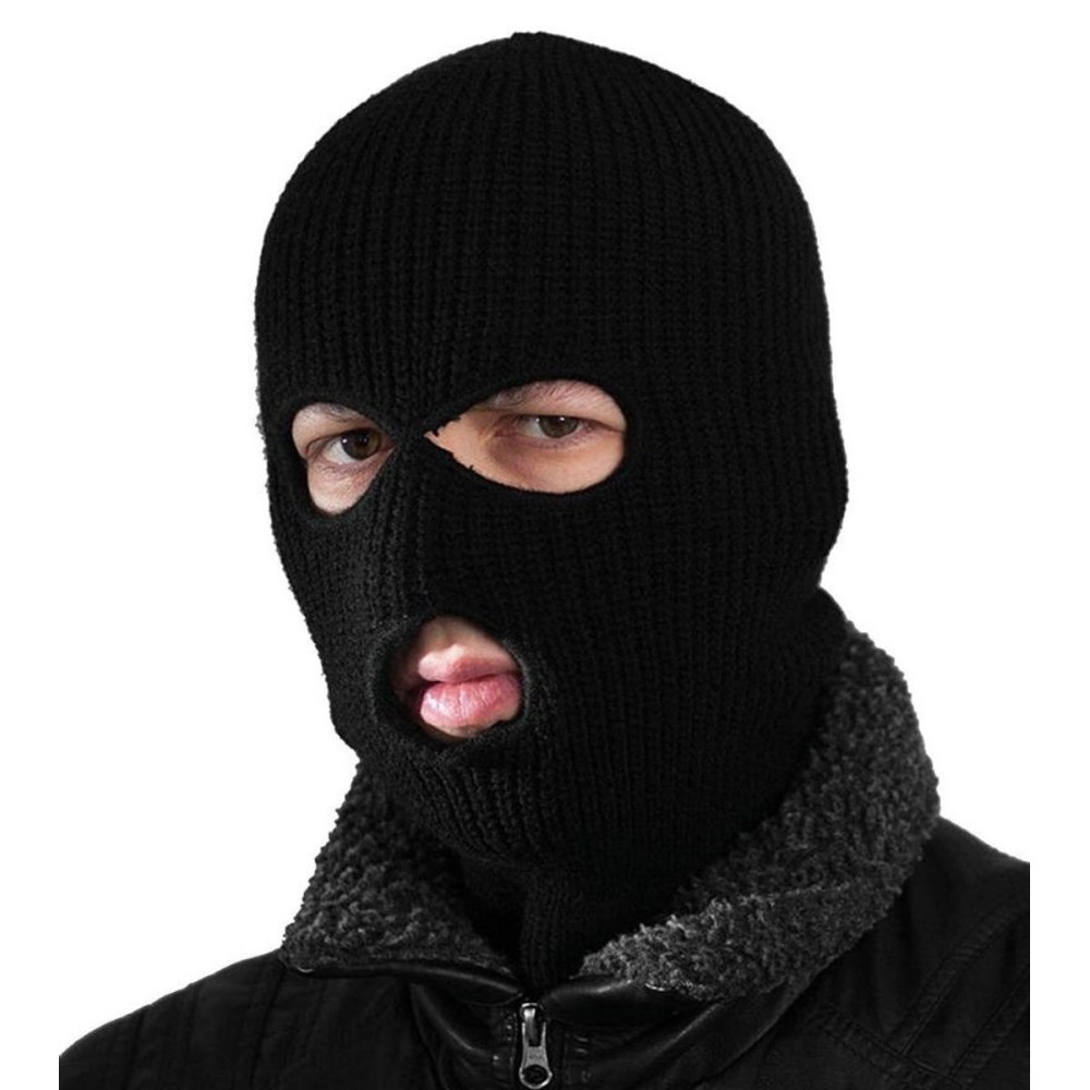 Černá kukla maska balaklava