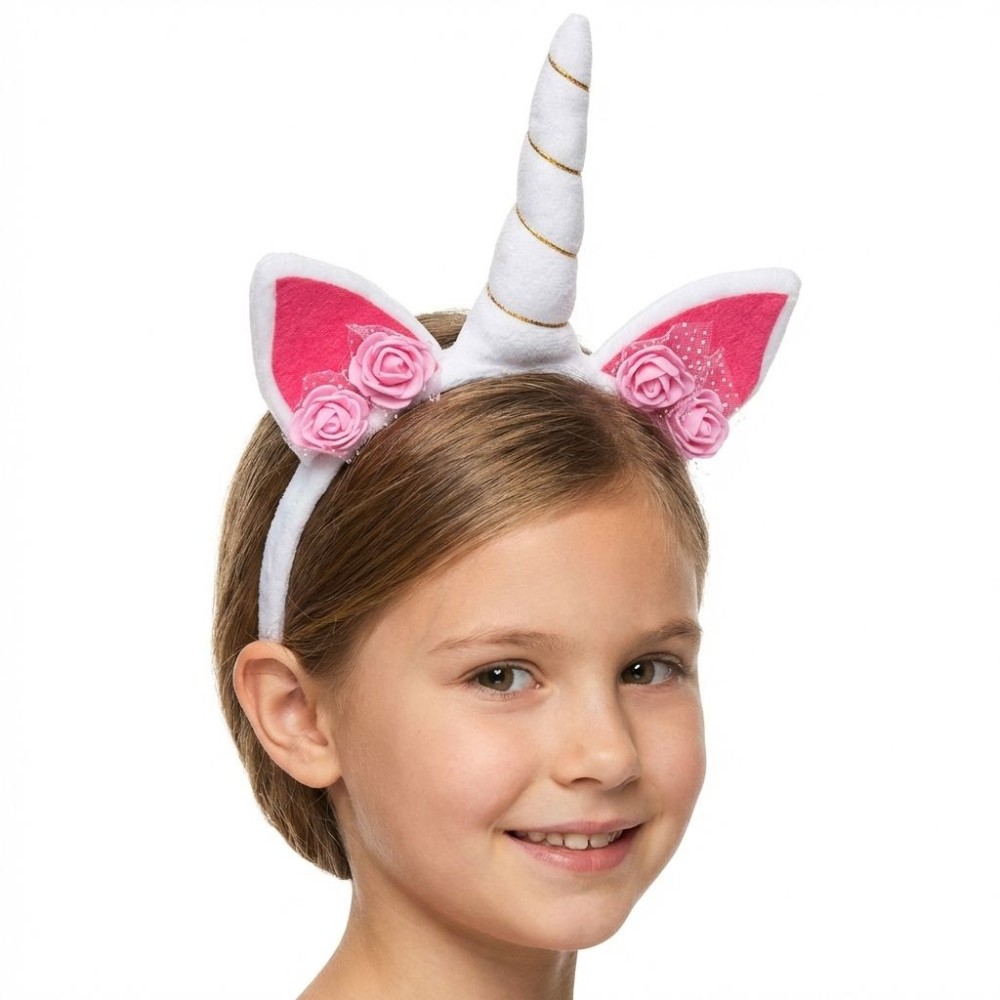 Čelenka jednorožec růžová