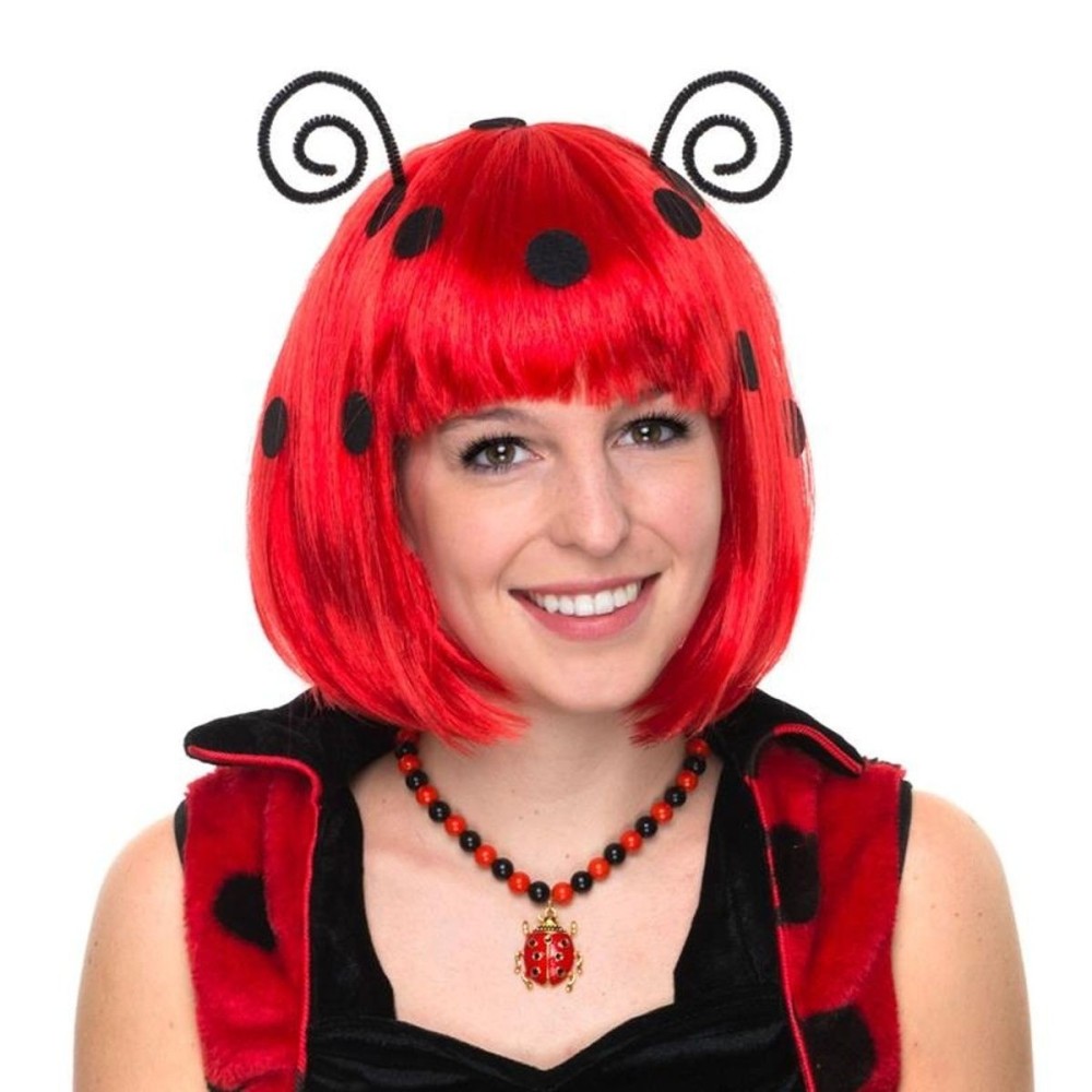 Paruka dámská beruška s tykadly