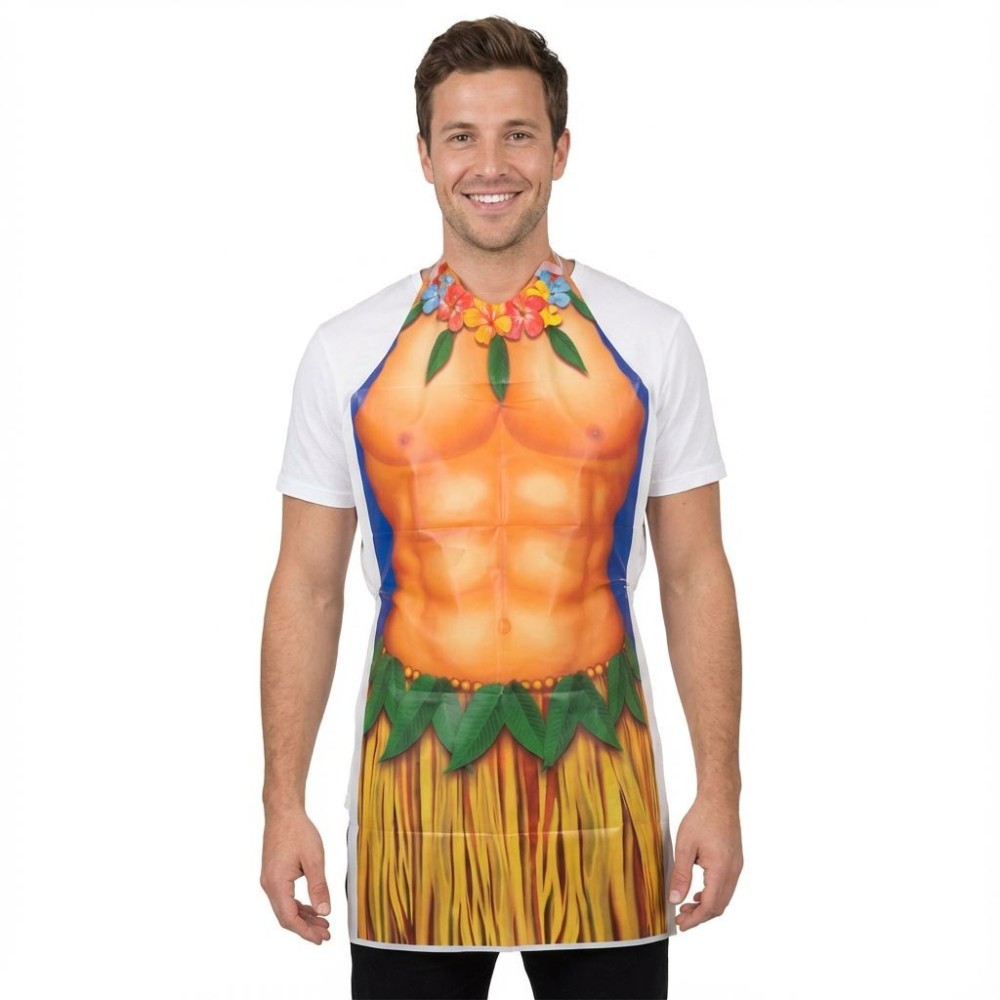 Pánská zástěra Havaj plastová 90cm