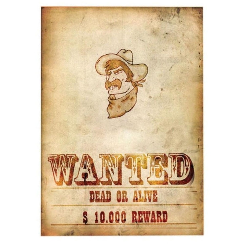 Western plakát HLEDÁ SE WANTED
