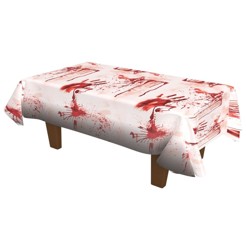 Plastový party ubrus Krvavé šmouhy 270 x 136 cm
