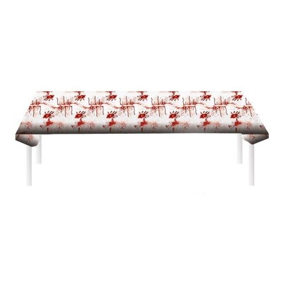 Plastový party ubrus Krvavé šmouhy 270 x 136 cm