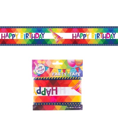 Dekorační páska Narozeniny Happy Birthday 6 m