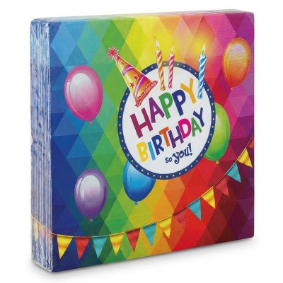 Papírové ubrousky Narozeniny Happy Birthday 20ks