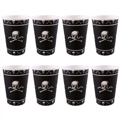 Papírové kelímky Piráti 8ks