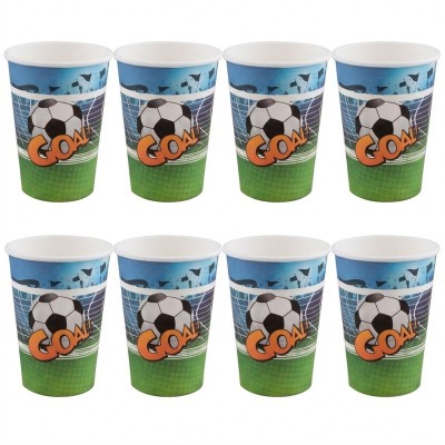 Papírové kelímky Fotbal 8ks