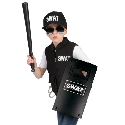 SWAT štít a obušek