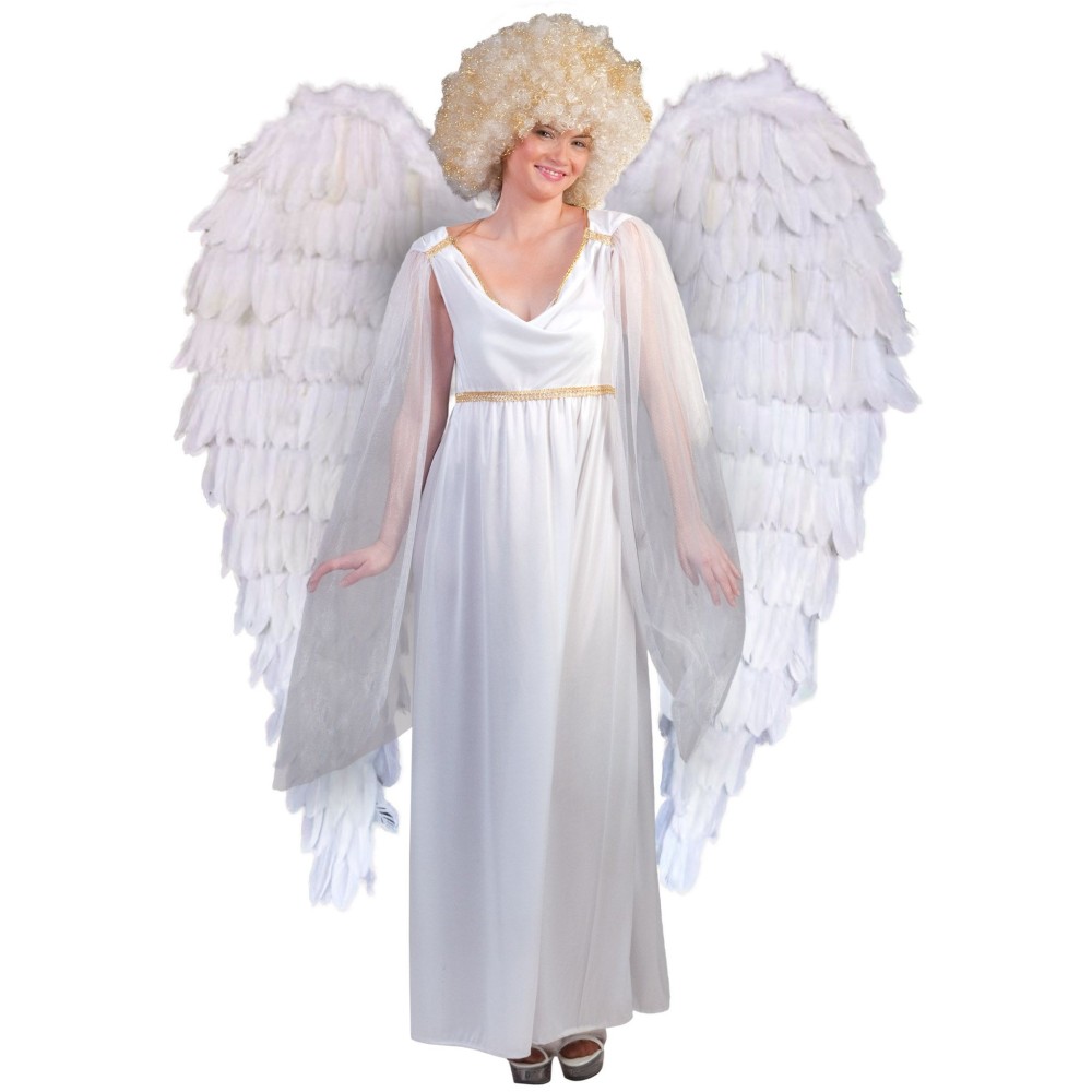 Andělská křídla bílá velká MAXI 120 cm