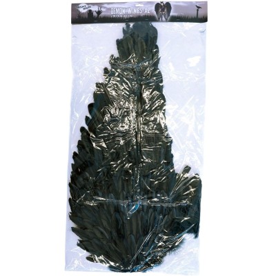 Andělská křídla černá velká MAXI 120 cm