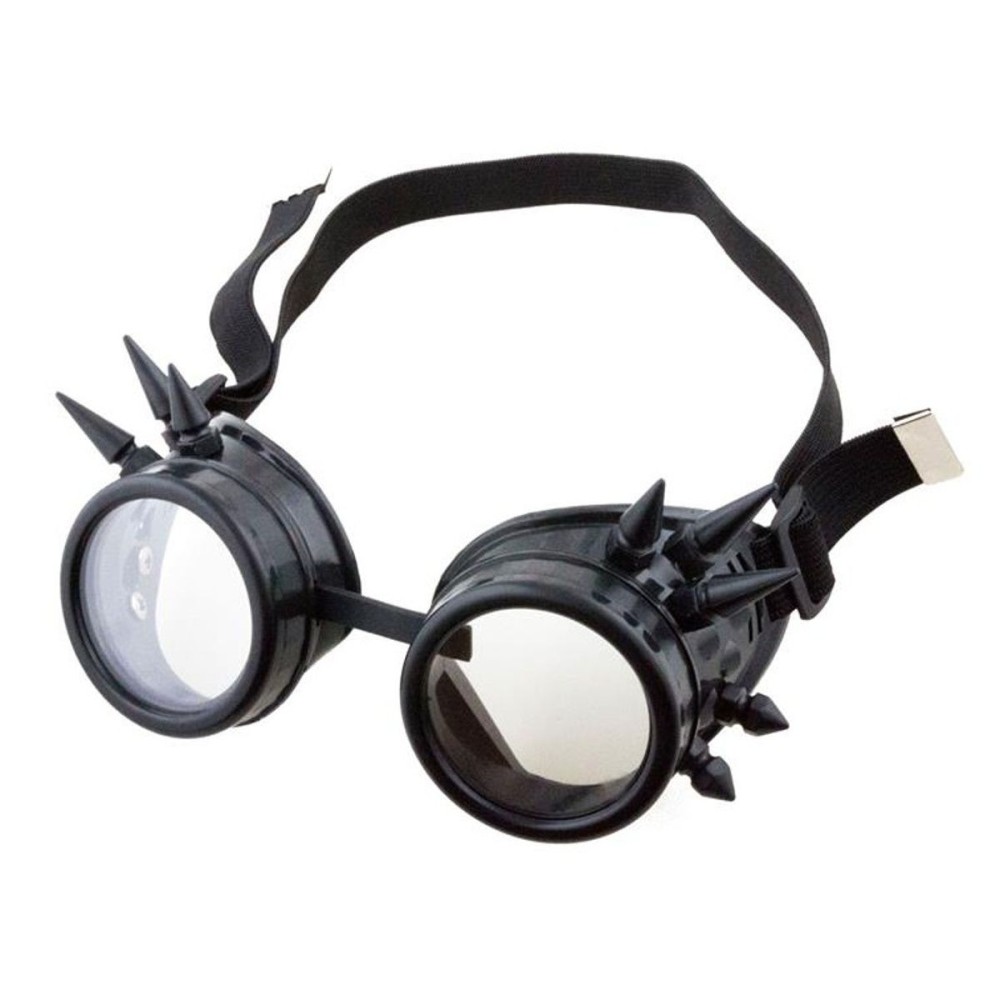 Brýle steampunk s ostny černé