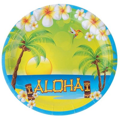 Papírové talíře Havaj Aloha 8ks