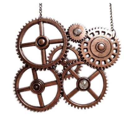 Kovový náhrdelník Steampunk
